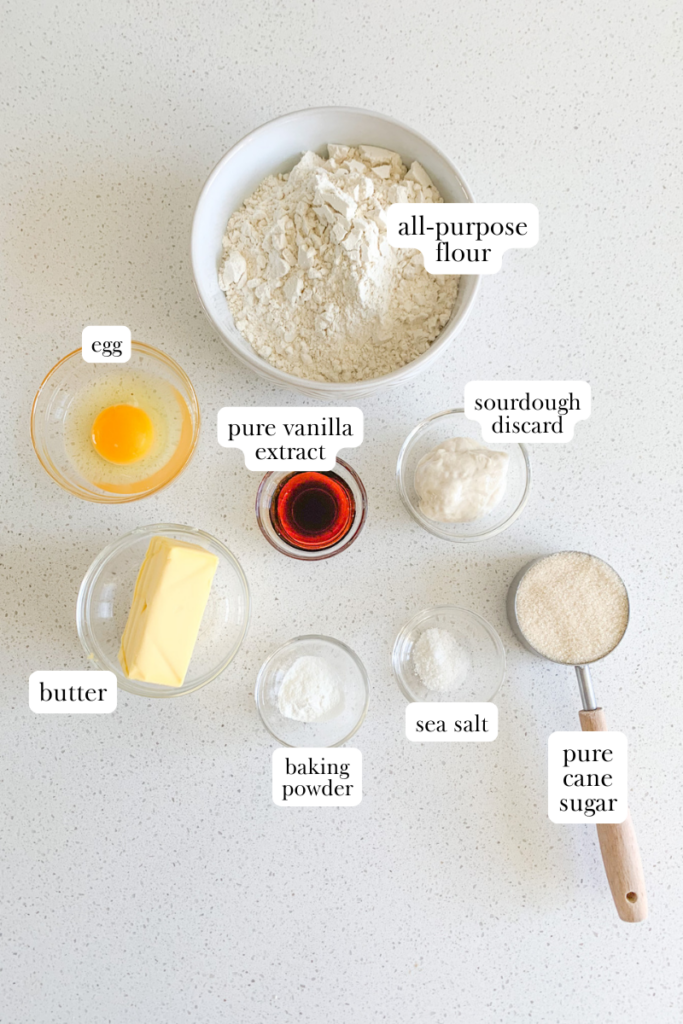 sourdough vanilla wafers ingredients