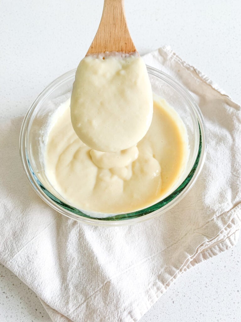 freshly made vanilla pudding from scratch