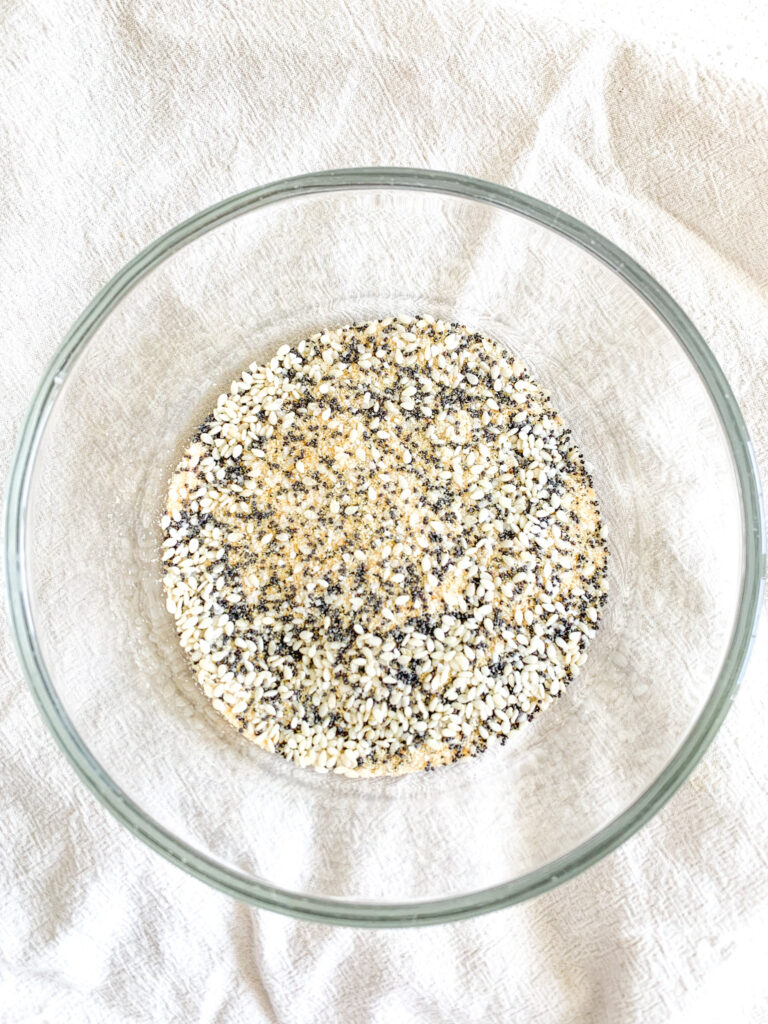 freshly made homemade everything bagel seasoning