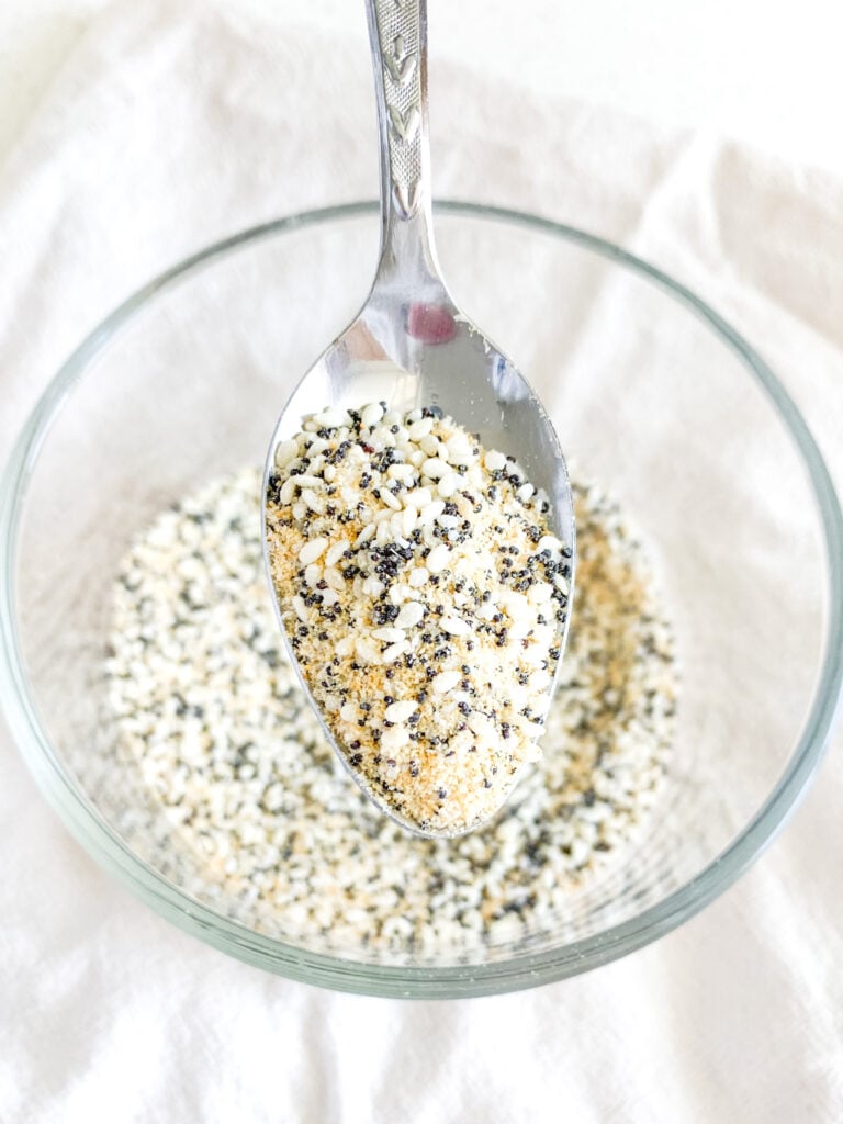 freshly made homemade everything bagel seasoning