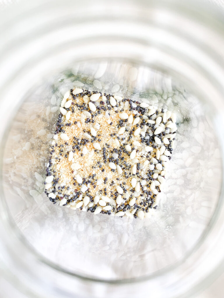 freshly made homemade everything bagel seasoning