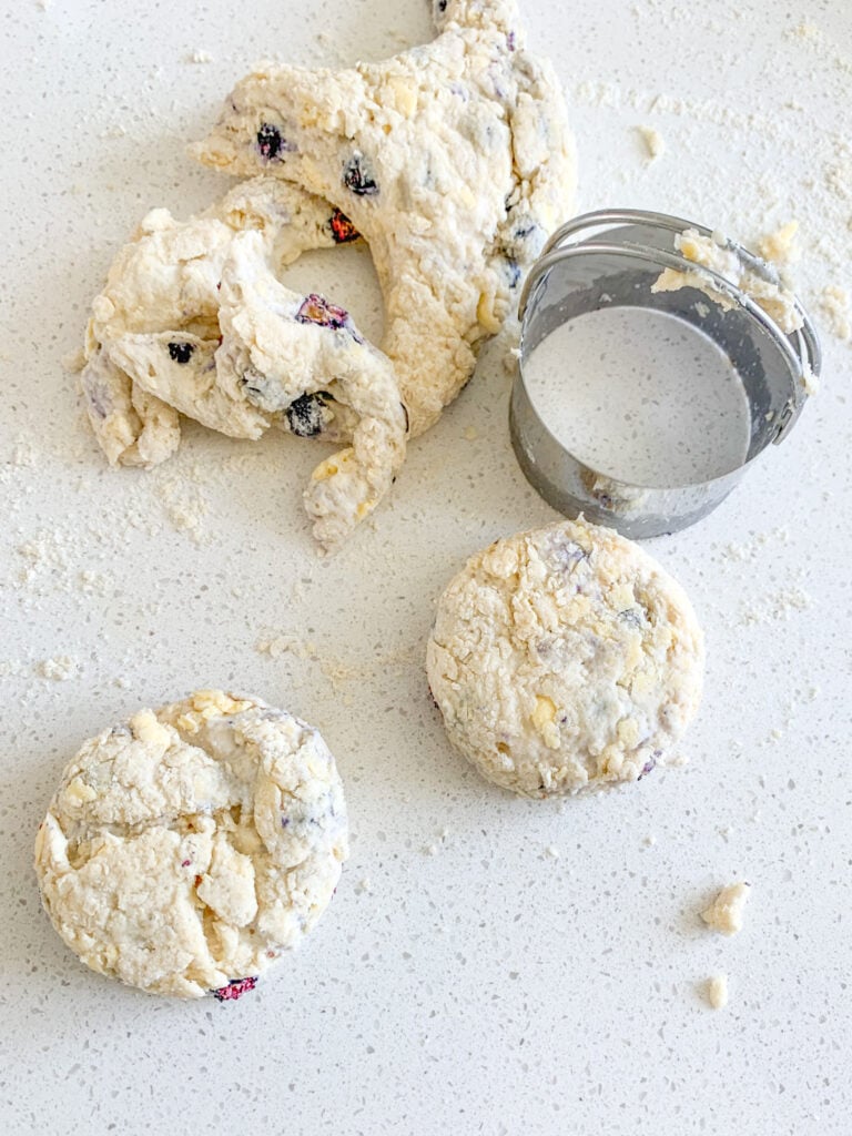 blueberry biscuits cut out