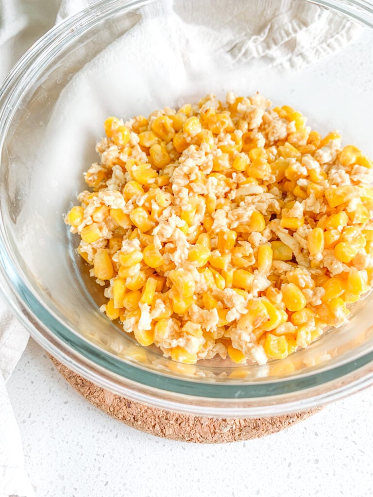 freshly cooked mexican street corn salad