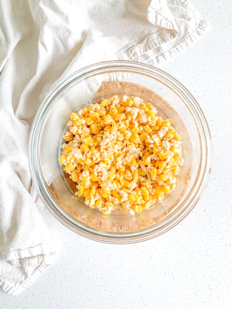 freshly cooked mexican street corn salad