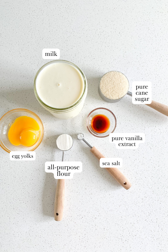 ingredients for vanilla pudding from scratch