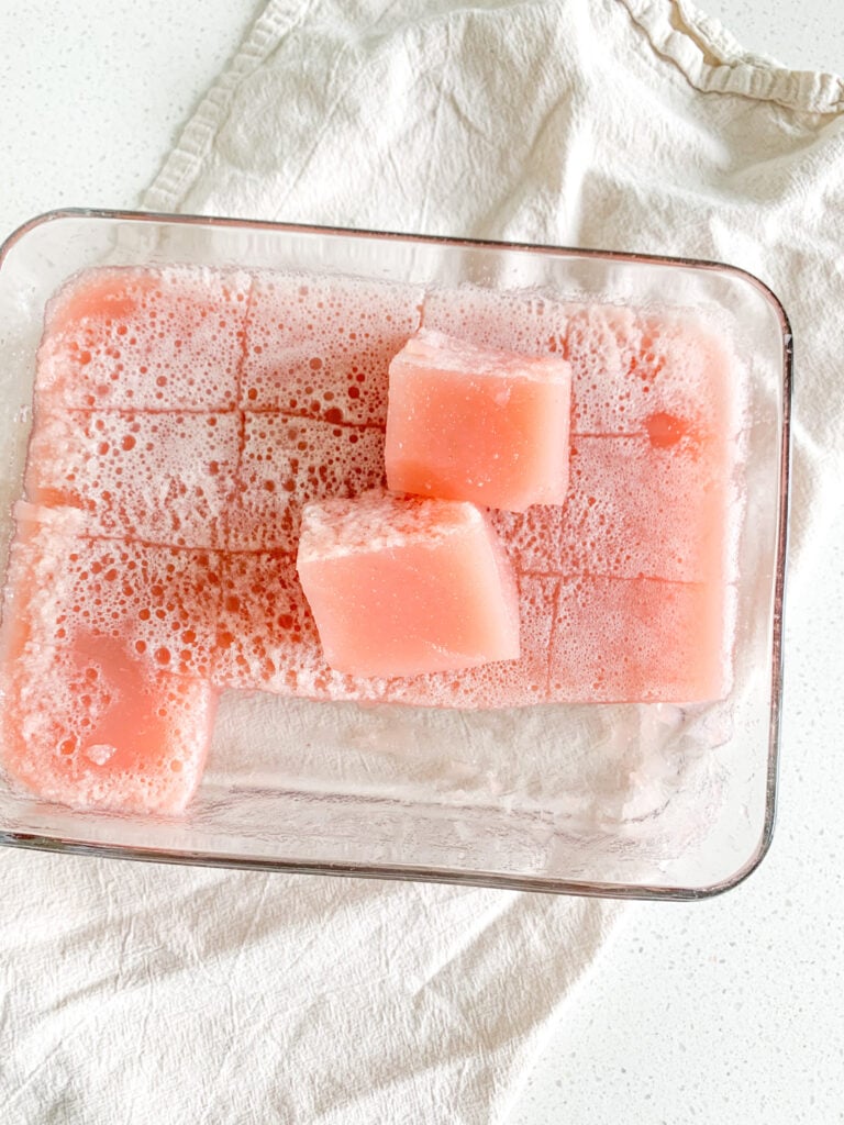 homemade strawberry jello with fresh strawberries