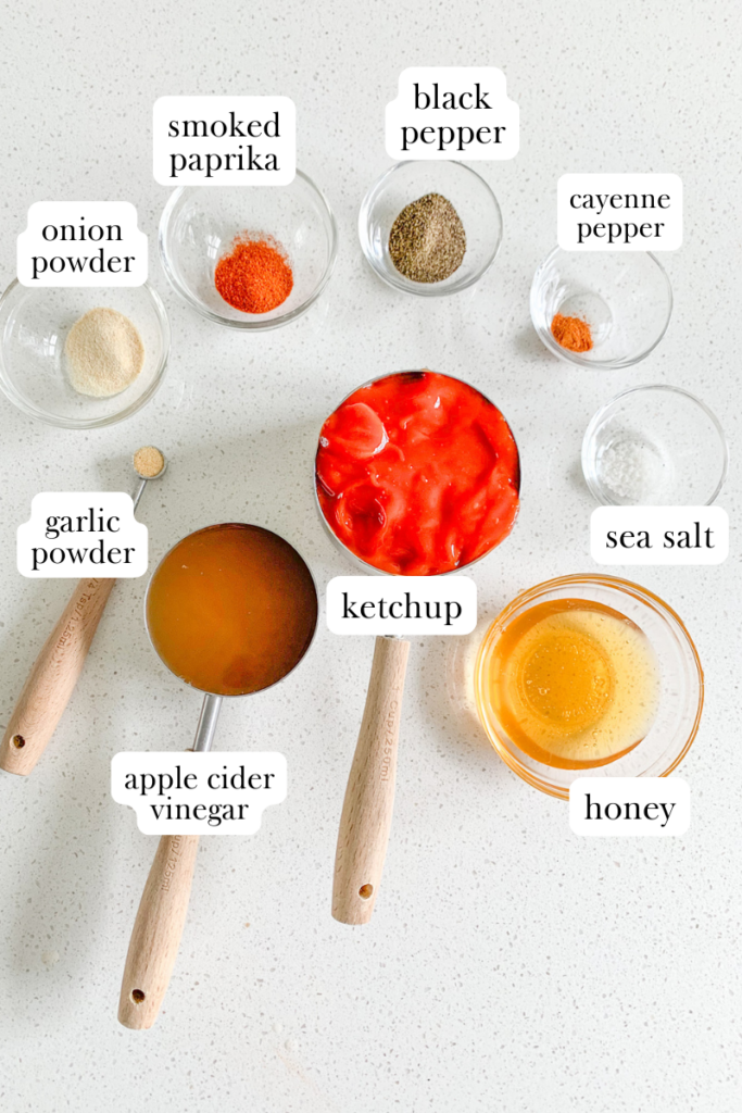 shredded BBQ chicken sandwich labeled ingredients