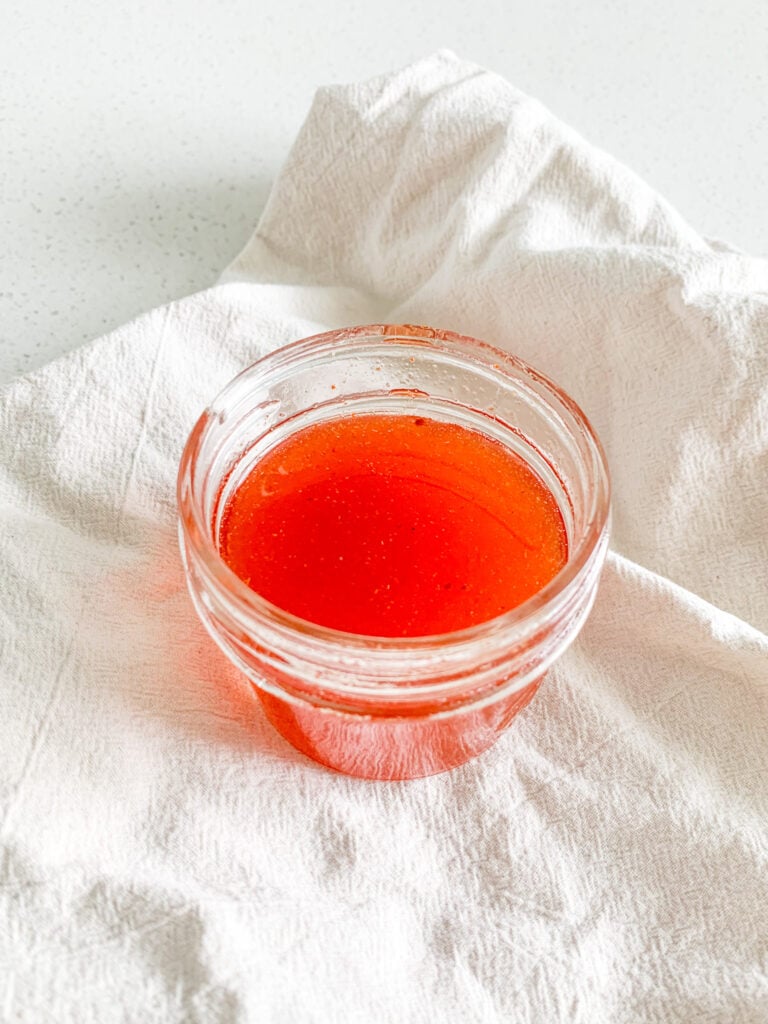 freshly made hot honey sauce